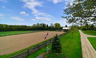 Riding Ring and Stable - Country homes for sale and luxury real estate including horse farms and property in the Caledon and King City areas near Toronto
